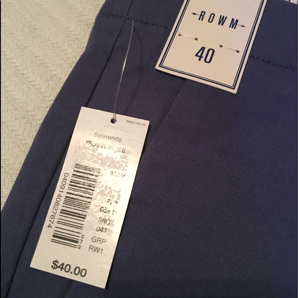 NWT - ROWM Men’s Shorts - Size 40